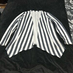 Black and White Blazer Cardigan, Small